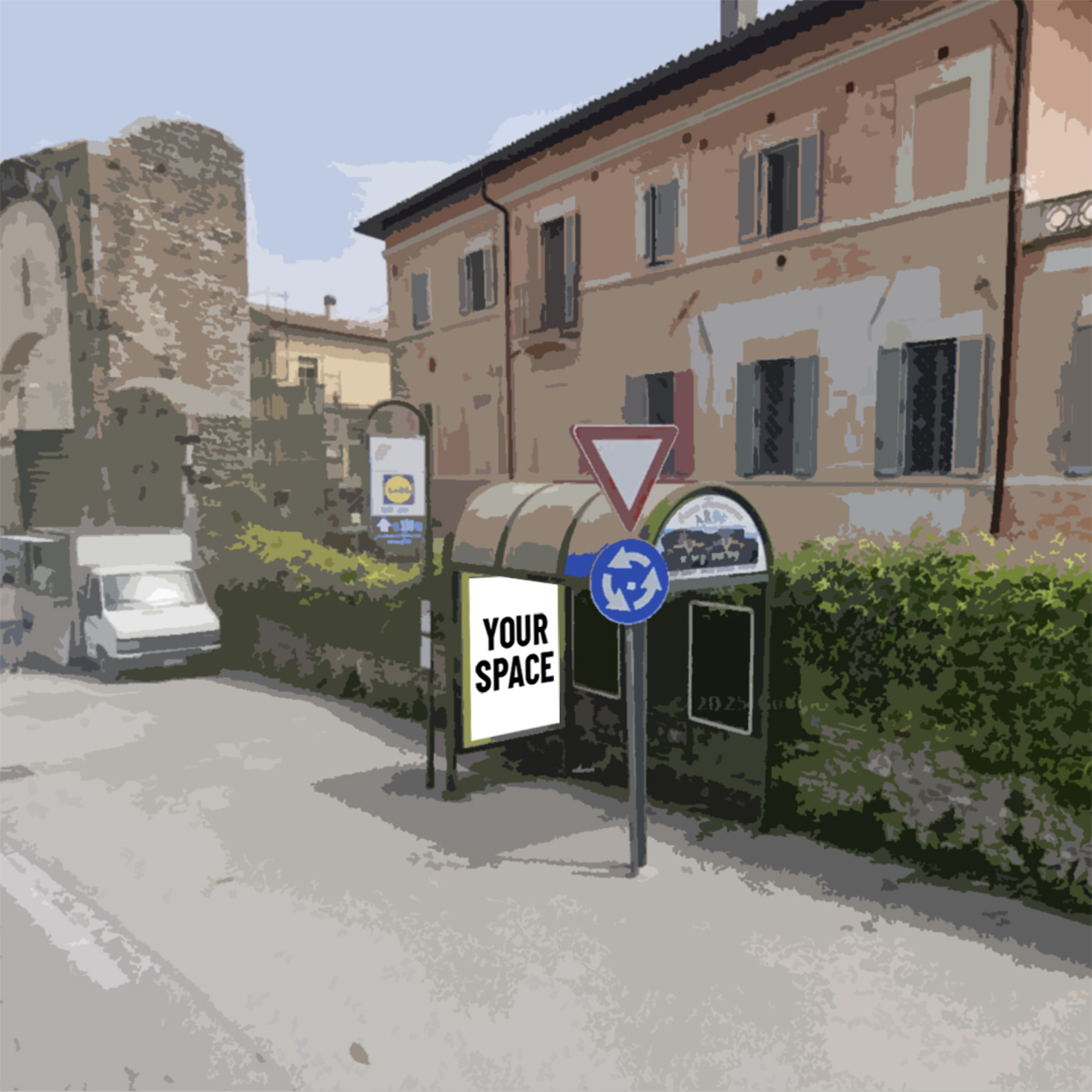 SPAZIO PUBBLICITARIO 100 x 140 Viale Martiri della Resistenza (SPOLETO) Dal 19/10/2026 al 15/11/2026 28 giorni